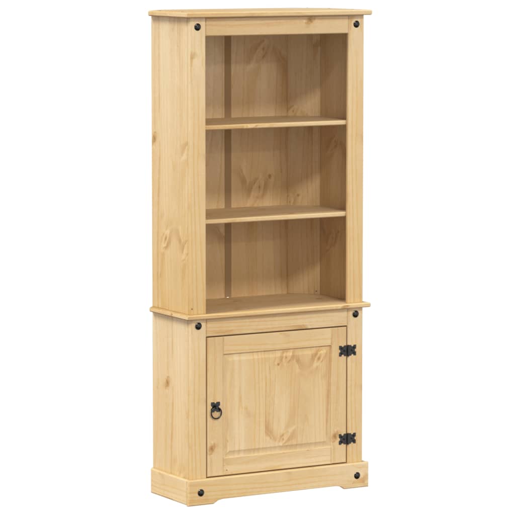 vidaXL Kredens Corona, 74x38x170 cm, lite drewno sosnowe