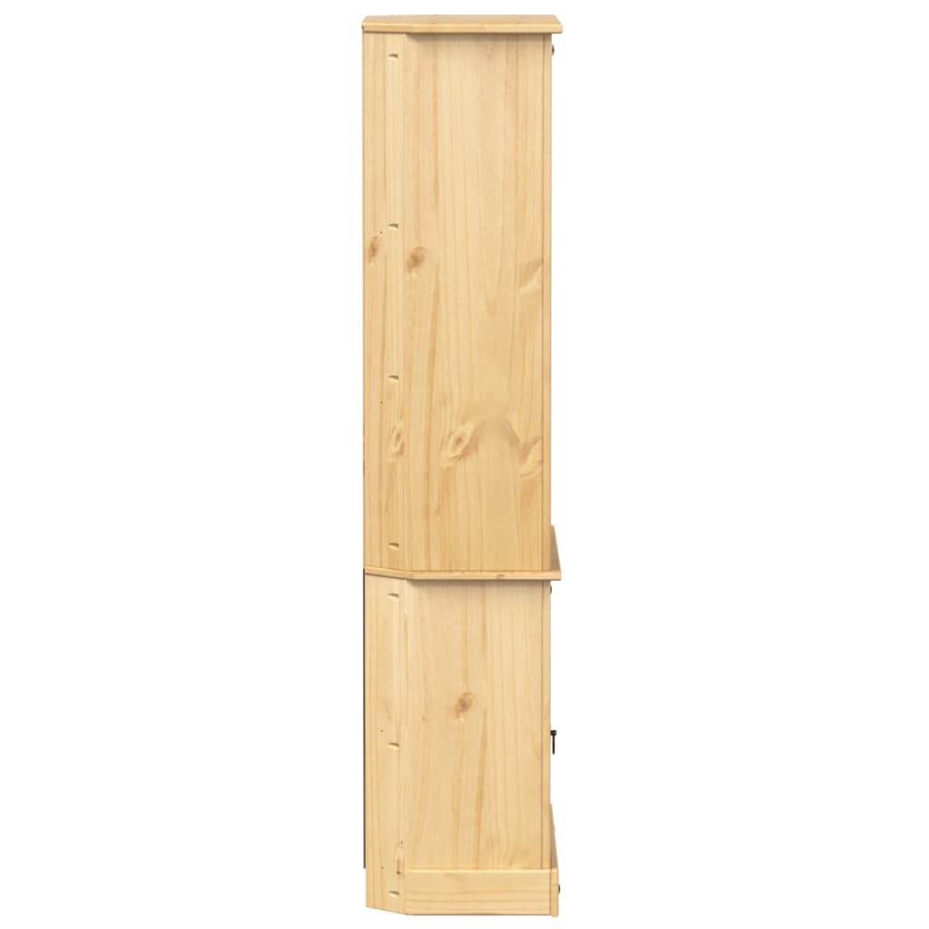 vidaXL Kredens Corona, 74x38x170 cm, lite drewno sosnowe
