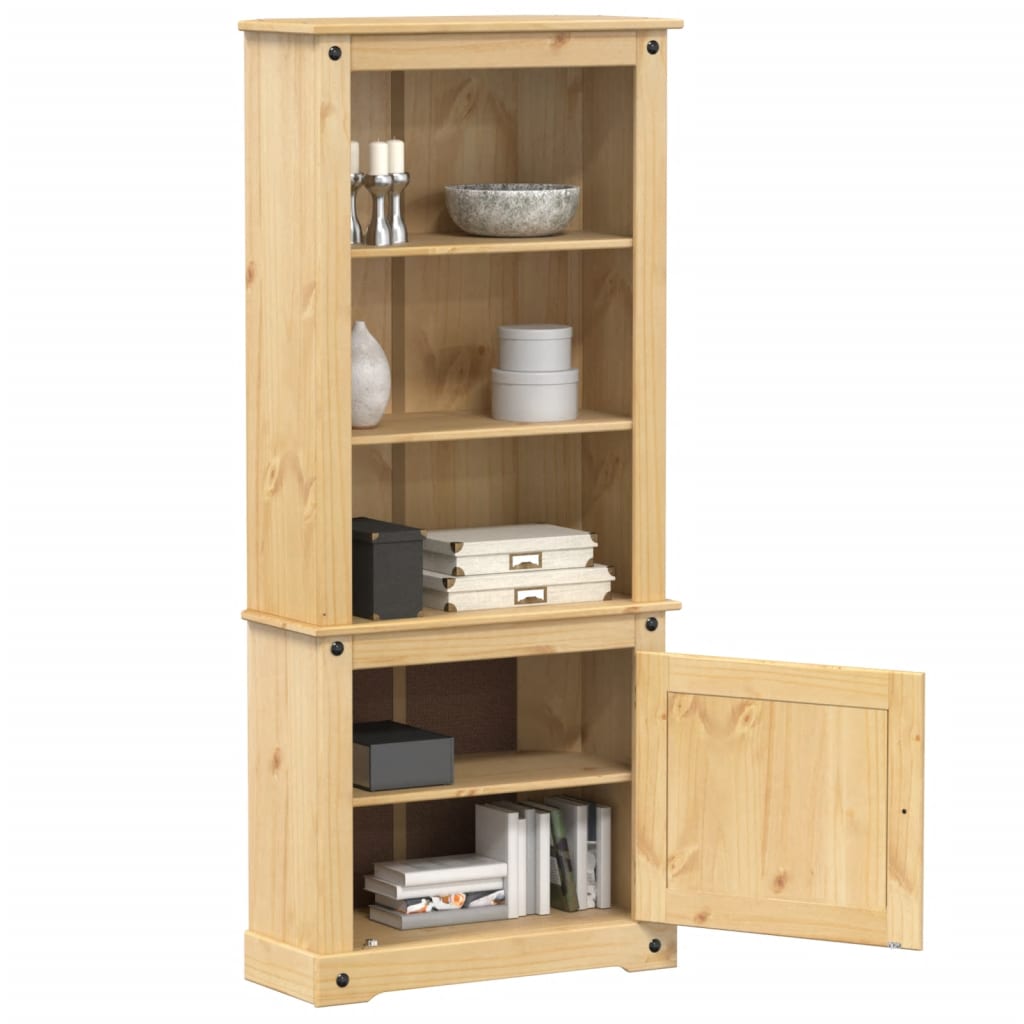 vidaXL Kredens Corona, 74x38x170 cm, lite drewno sosnowe
