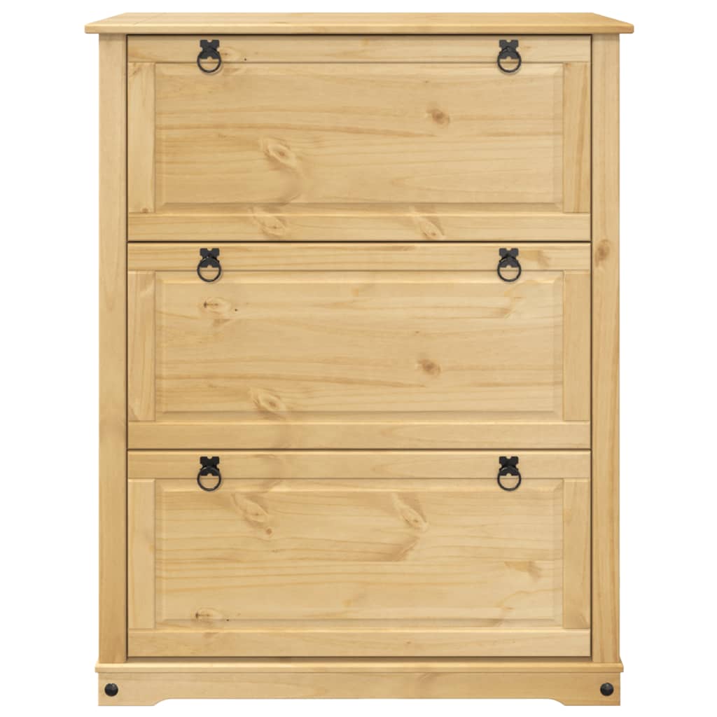 vidaXL Szafka na buty Corona, 99x32x124,5 cm, lite drewno sosnowe