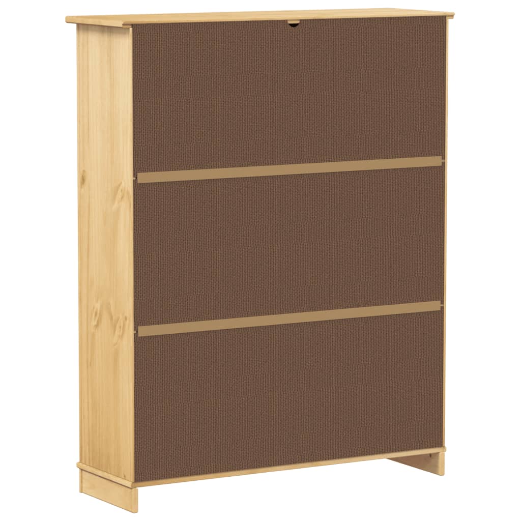 vidaXL Szafka na buty Corona, 99x32x124,5 cm, lite drewno sosnowe