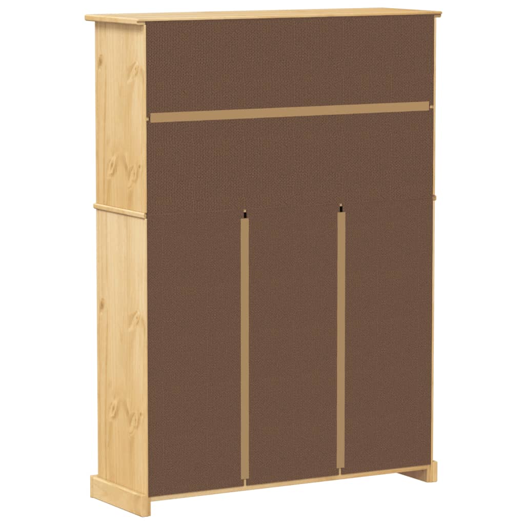 vidaXL Szafka na buty Corona, 99x32x138 cm, lite drewno sosnowe