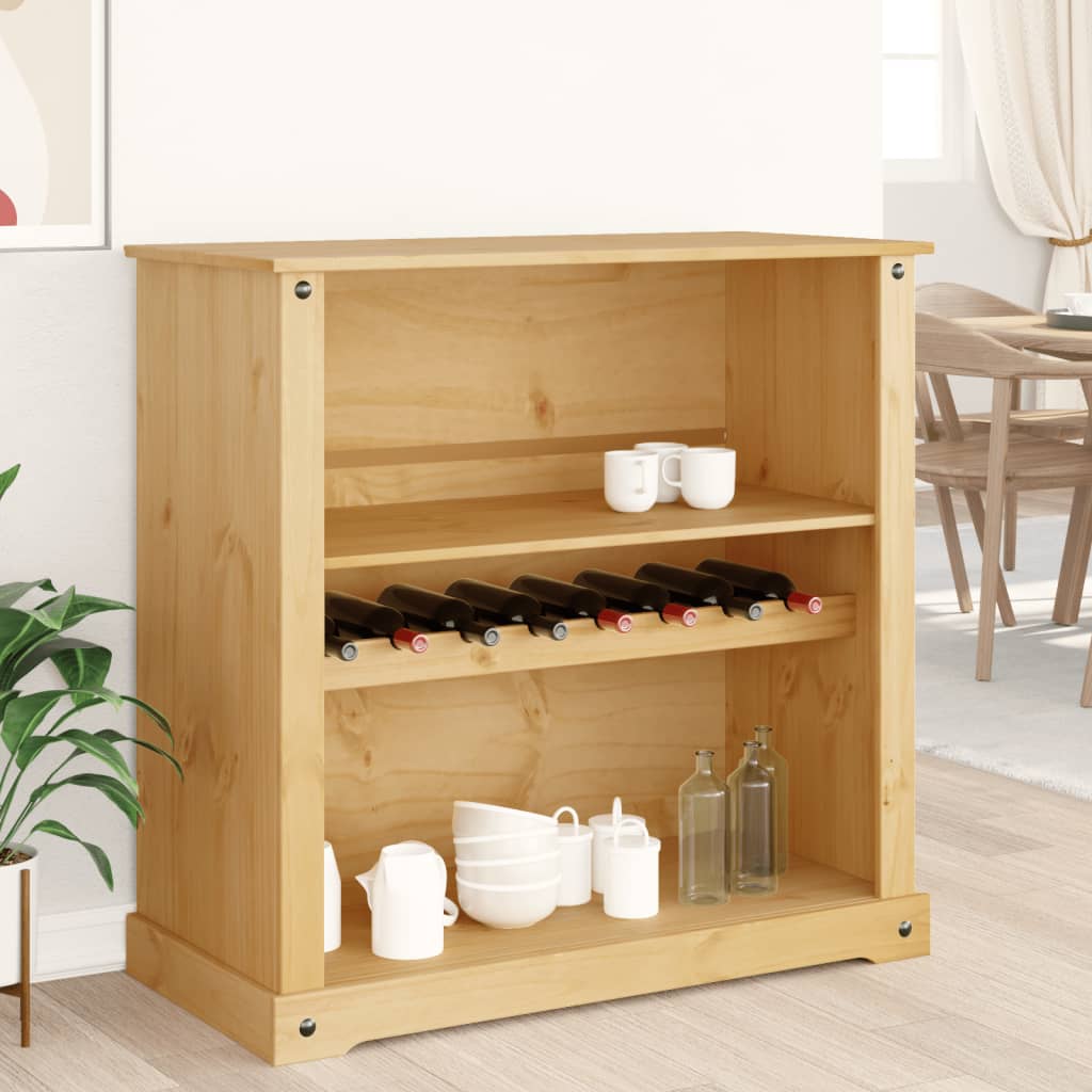 vidaXL Szafka na wino Corona, 107,5x51x105,5 cm, lite drewno sosnowe