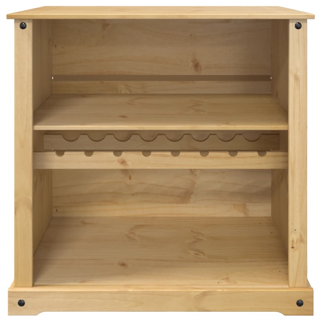vidaXL Szafka na wino Corona, 107,5x51x105,5 cm, lite drewno sosnowe