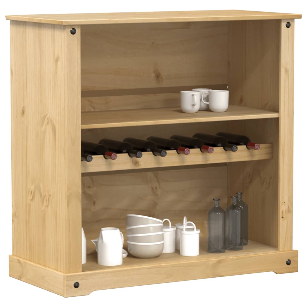 vidaXL Szafka na wino Corona, 107,5x51x105,5 cm, lite drewno sosnowe
