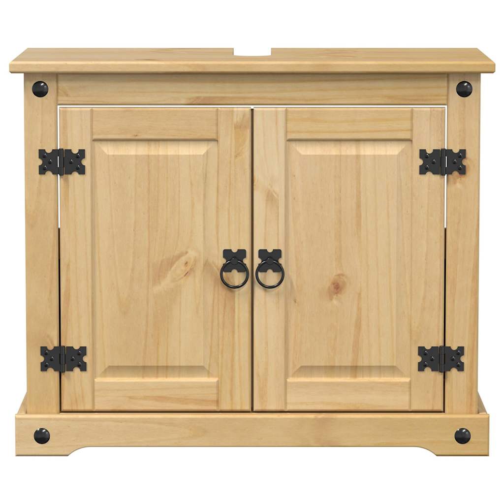 vidaXL Szafka pod umywalkę Corona, 73x33x60 cm, lite drewno sosnowe