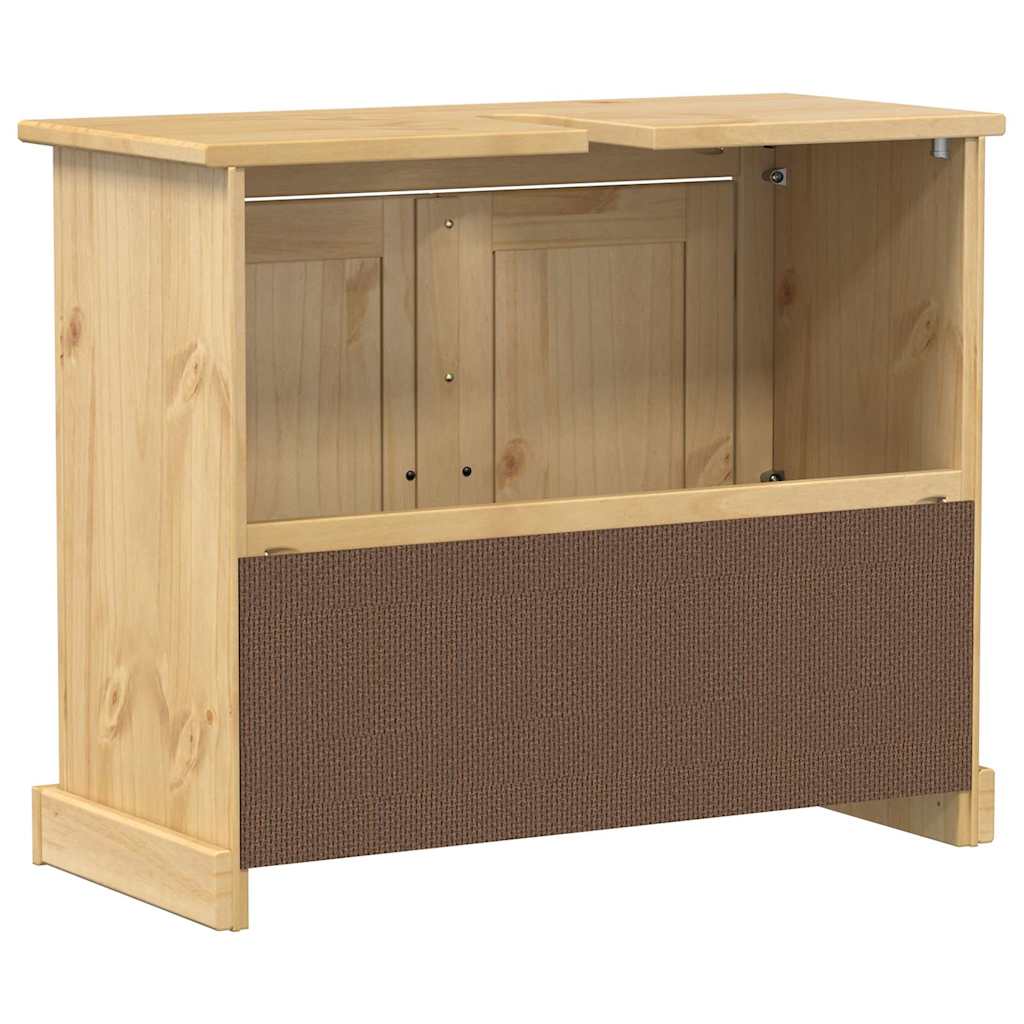 vidaXL Szafka pod umywalkę Corona, 73x33x60 cm, lite drewno sosnowe