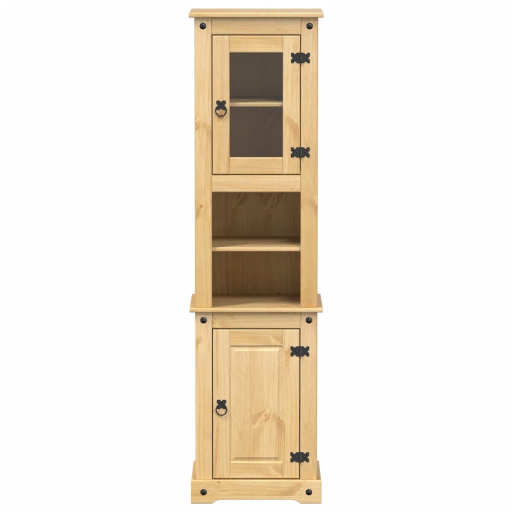 vidaXL Szafka łazienkowa Corona, 50x40x185 cm, lite drewno sosnowe