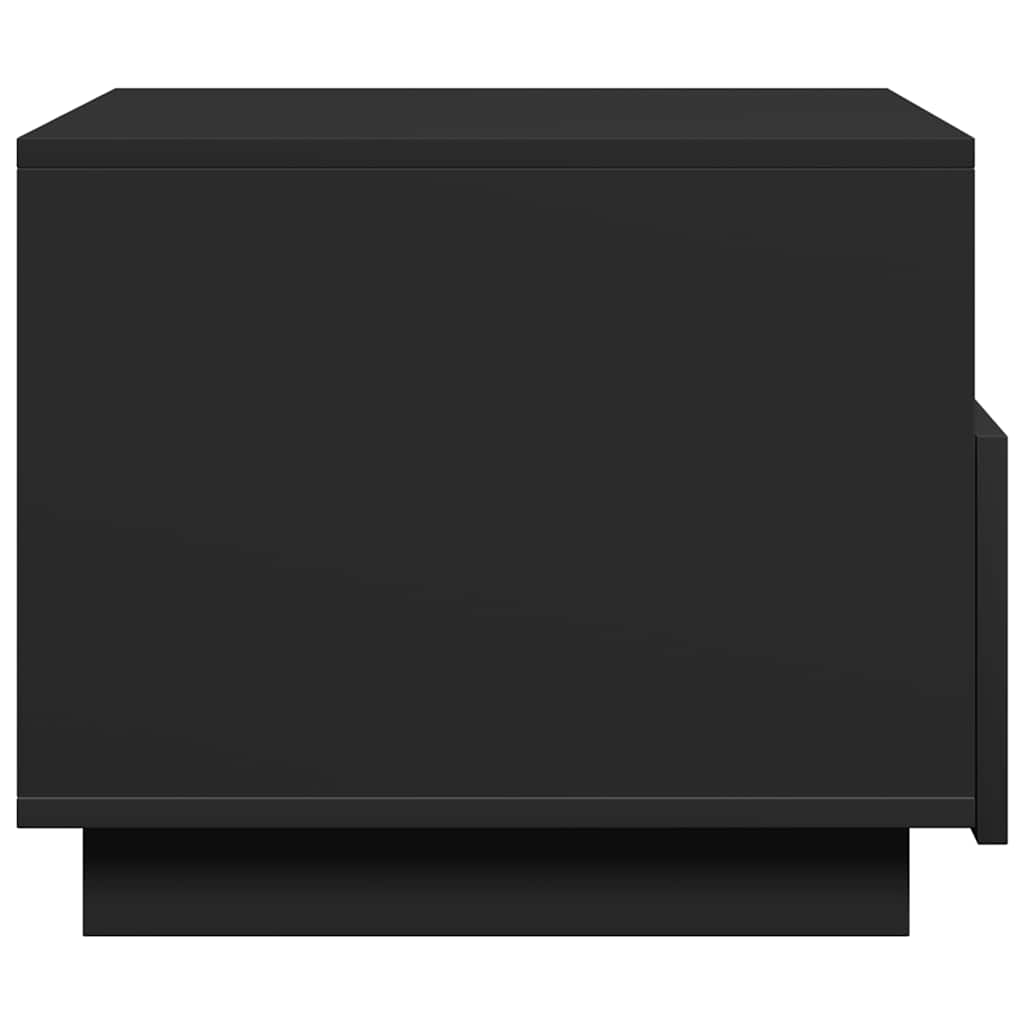 vidaXL Stolik kawowy z oświetleniem LED, czarny, 50x49x40 cm