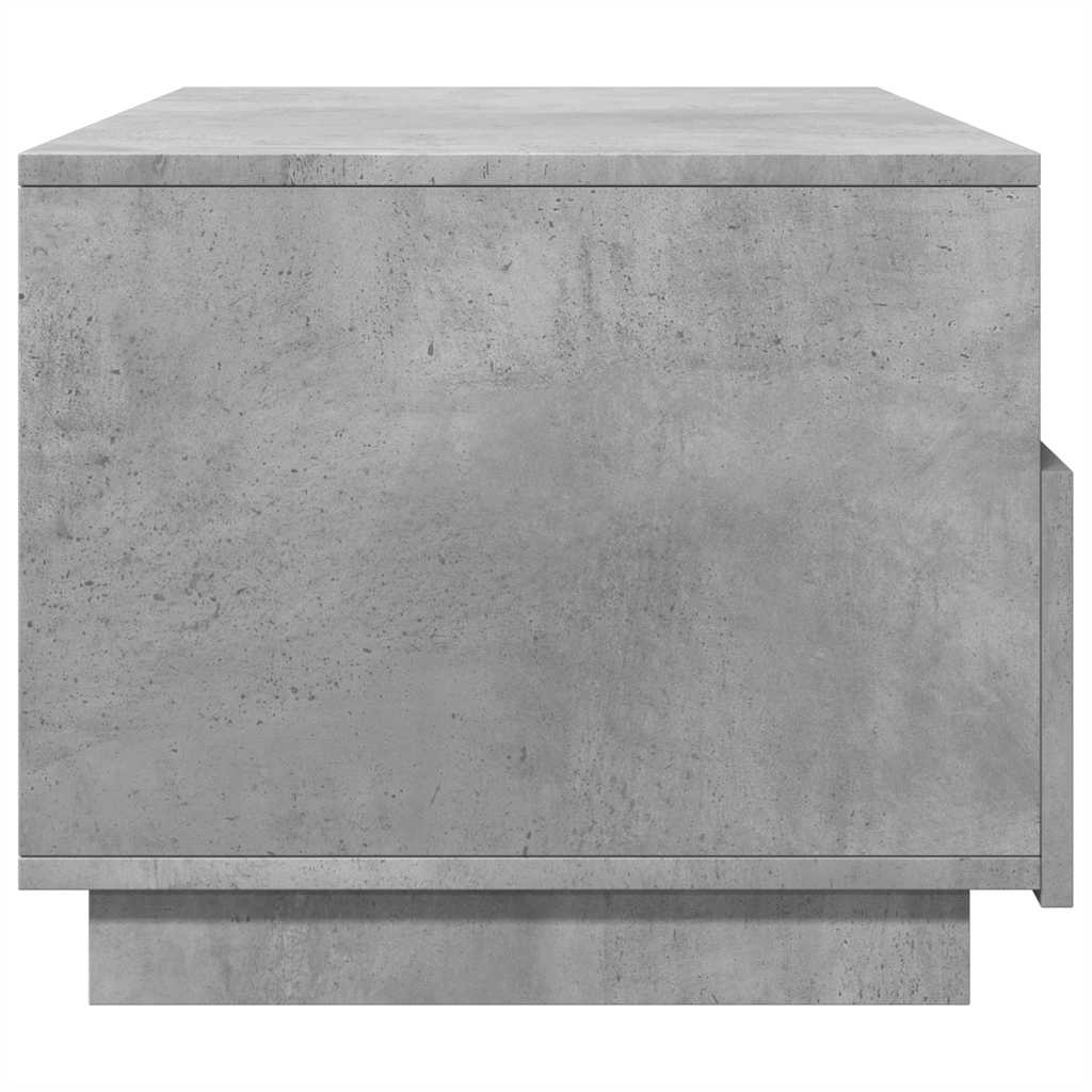 vidaXL Stolik kawowy z oświetleniem LED, szarość betonu, 90x49x40 cm