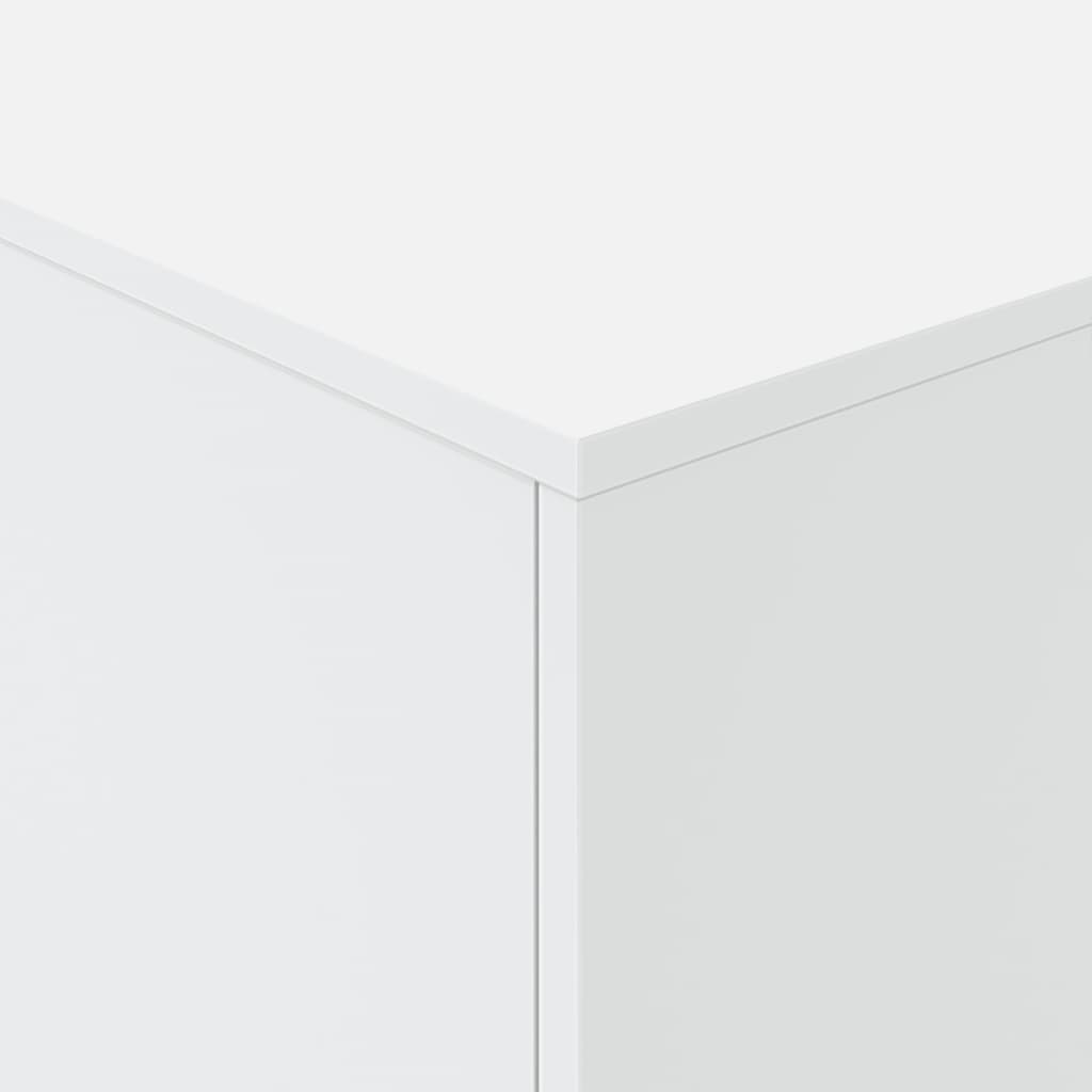 vidaXL Stolik kawowy z oświetleniem LED, biały, 90x50x40 cm
