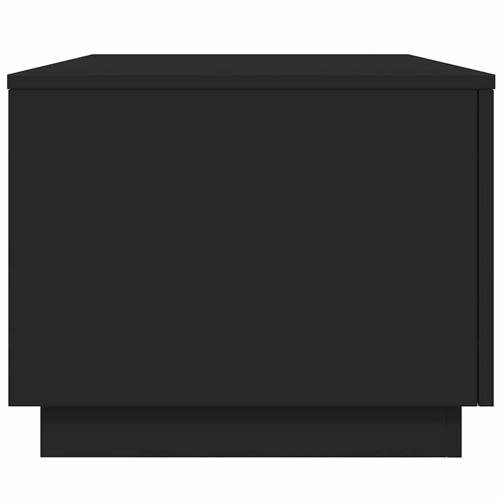 vidaXL Stolik kawowy z oświetleniem LED, czarny, 90x50x40 cm