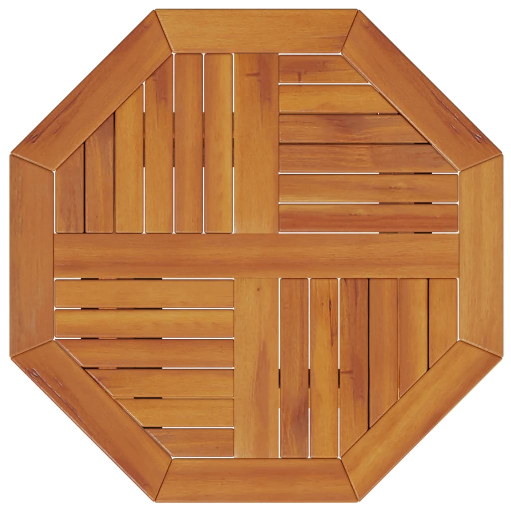 vidaXL Składany stół ogrodowy, Ø60x75 cm, lite drewno akacjowe