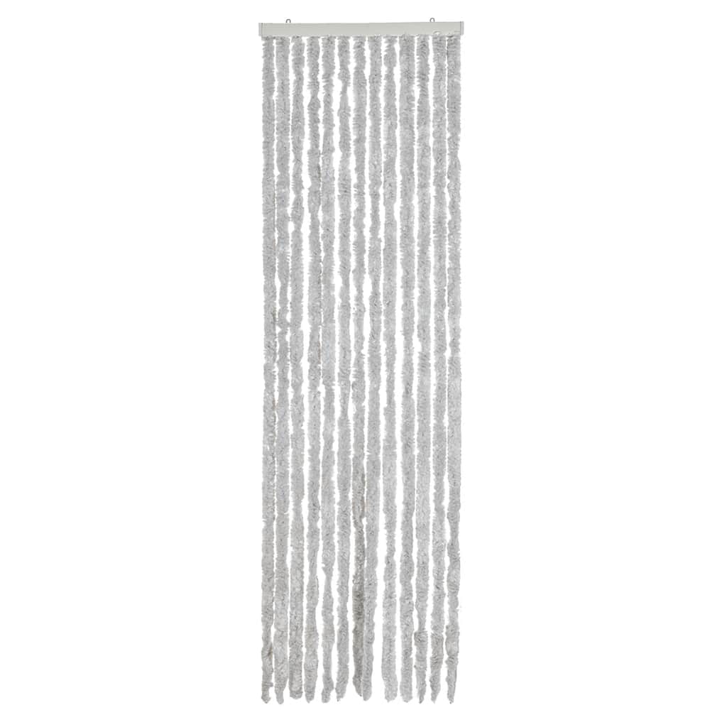 vidaXL Zasłona przeciwko owadom, szara, 56x185 cm, szenil