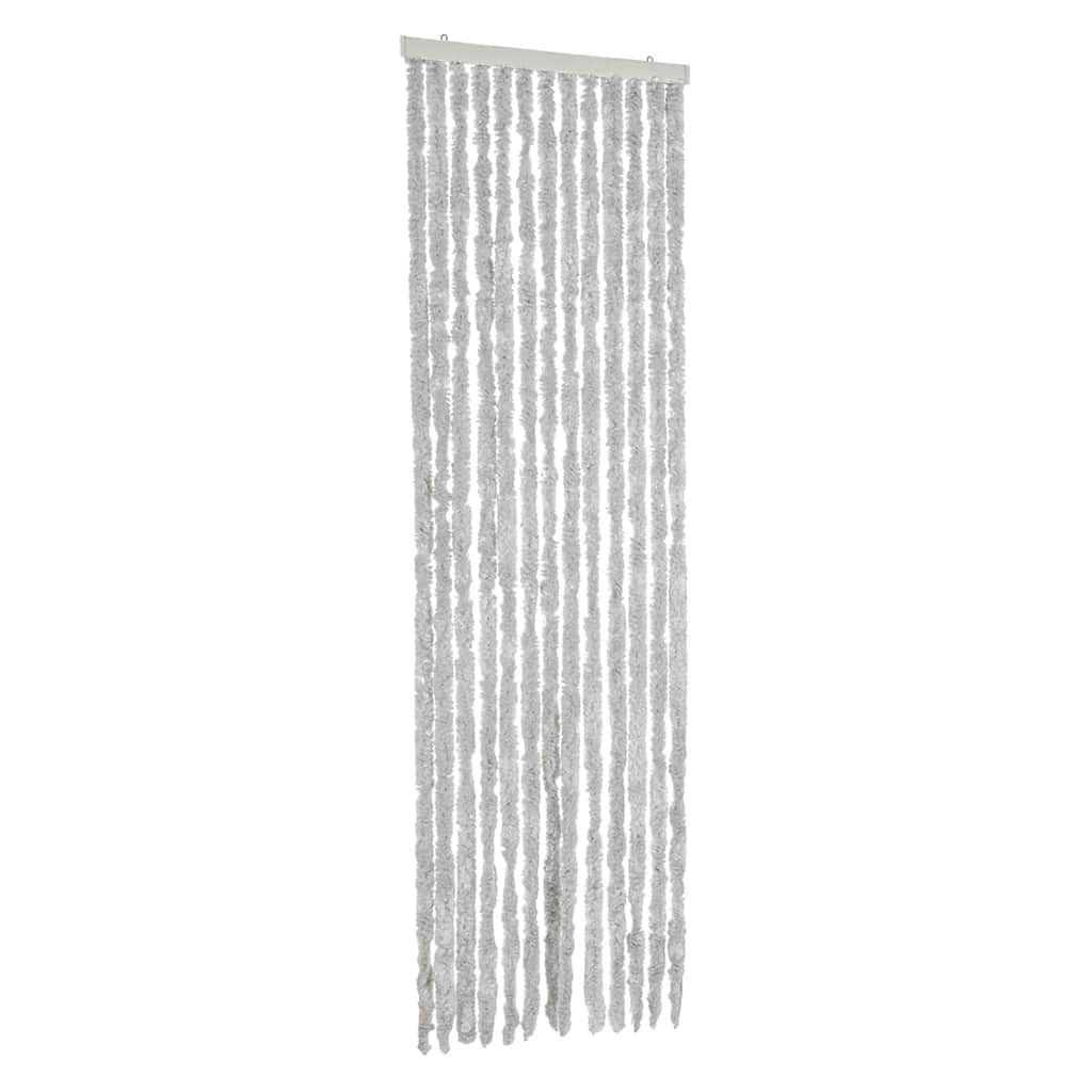vidaXL Zasłona przeciwko owadom, szara, 56x200 cm, szenil