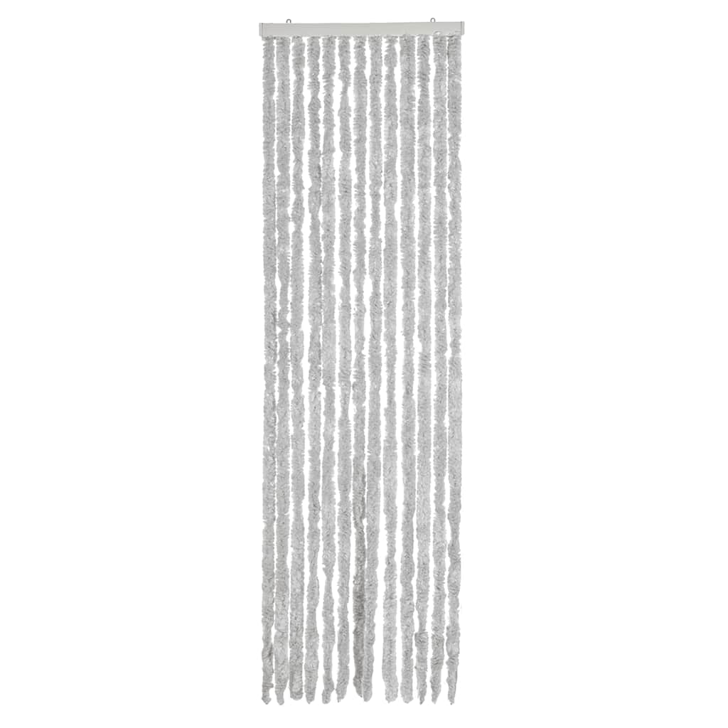 vidaXL Zasłona przeciwko owadom, szara, 56x200 cm, szenil