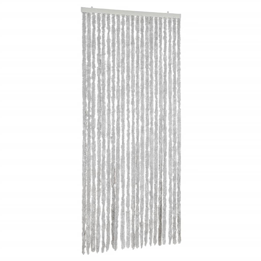 vidaXL Zasłona przeciwko owadom, szara, 90x220 cm, szenil