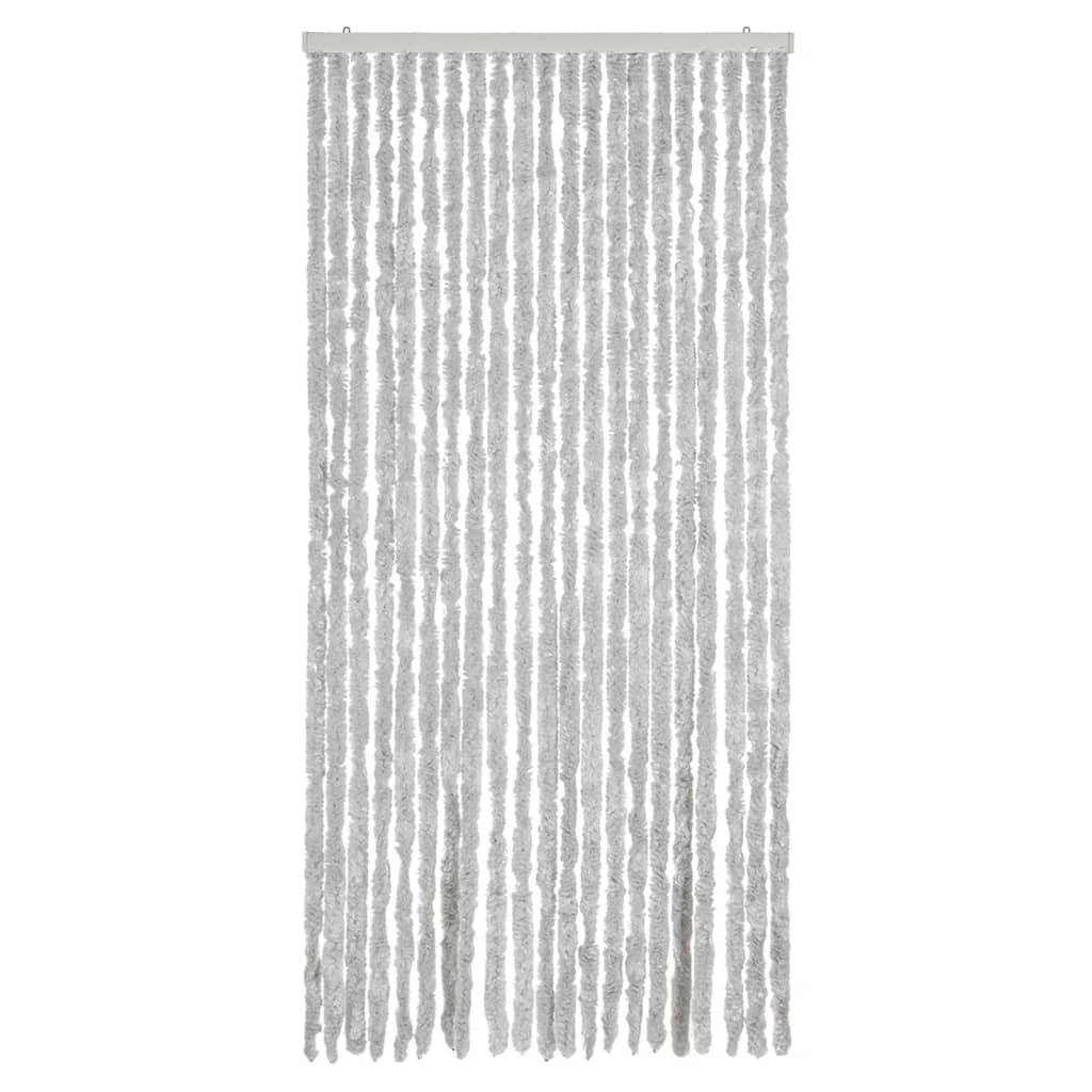 vidaXL Zasłona przeciwko owadom, szara, 90x220 cm, szenil