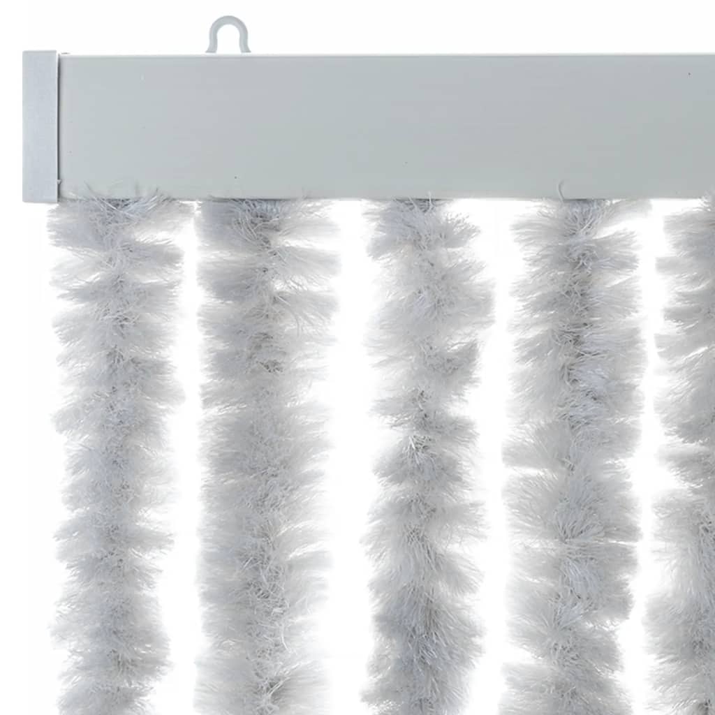 vidaXL Zasłona przeciwko owadom, szara, 90x220 cm, szenil