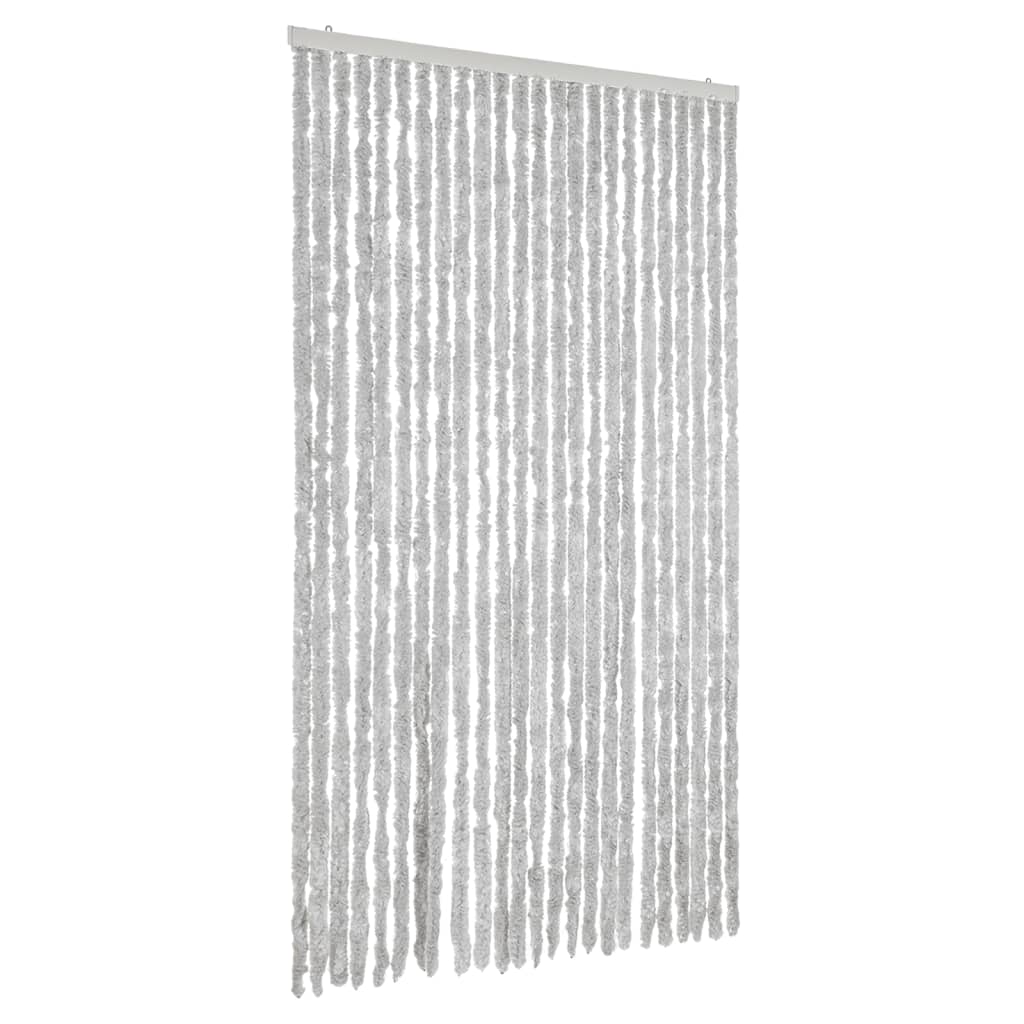 vidaXL Zasłona przeciwko owadom, szara, 100x200 cm, szenil