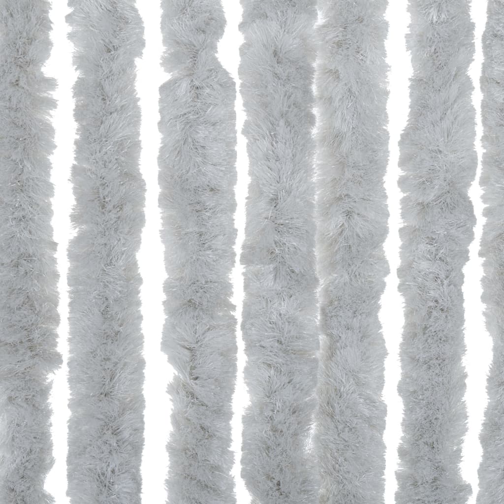 vidaXL Zasłona przeciwko owadom, szara, 100x200 cm, szenil