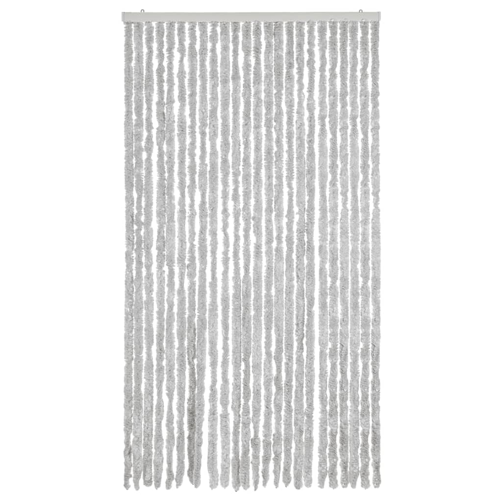 vidaXL Zasłona przeciwko owadom, szara, 100x220 cm, szenil