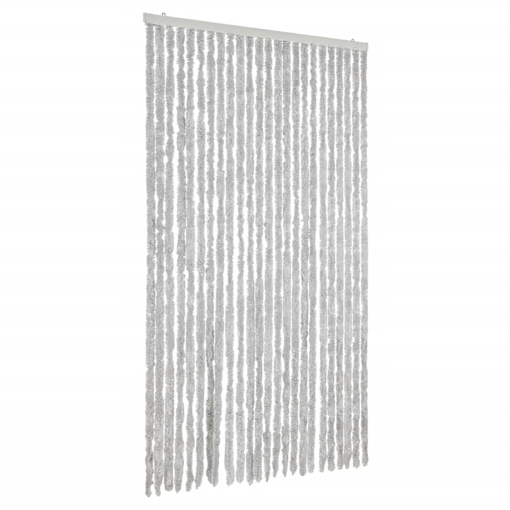 vidaXL Zasłona przeciwko owadom, szara, 100x230 cm, szenil
