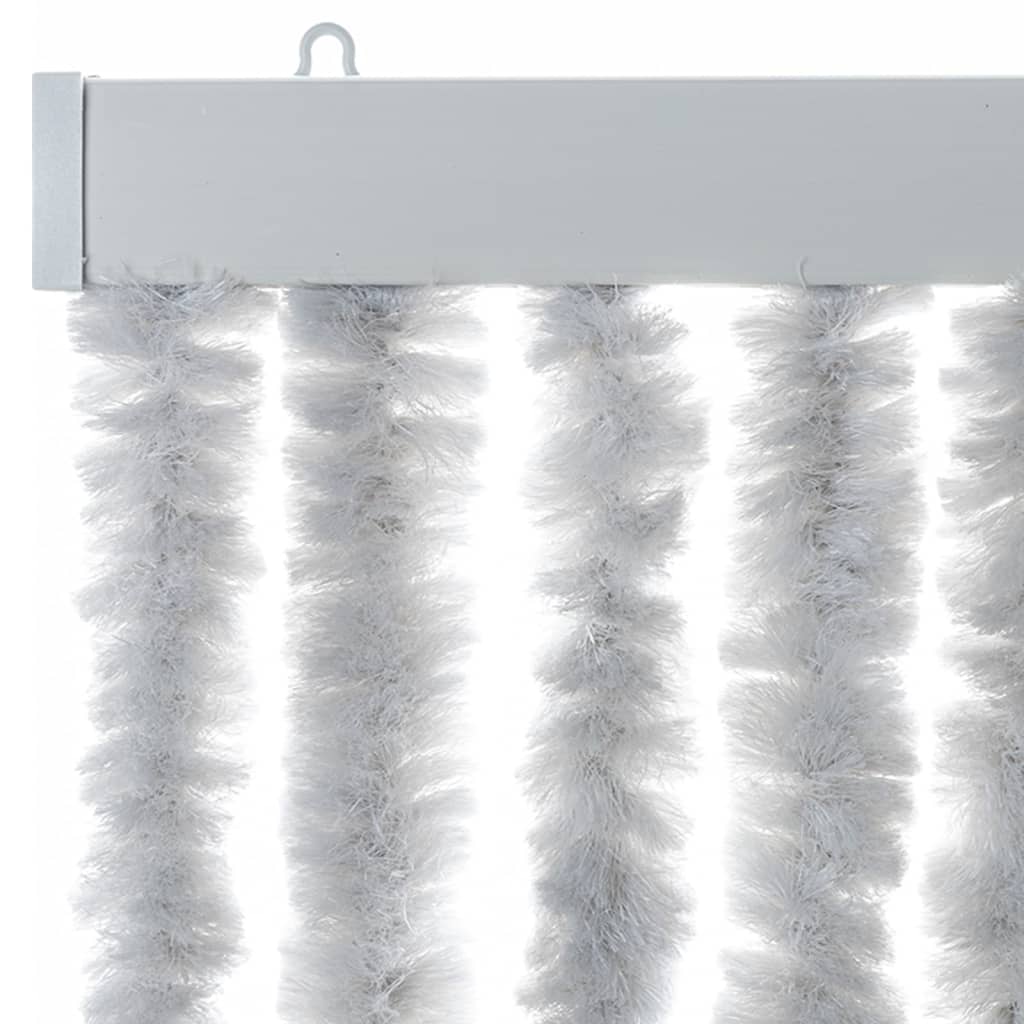 vidaXL Zasłona przeciwko owadom, szara, 100x230 cm, szenil