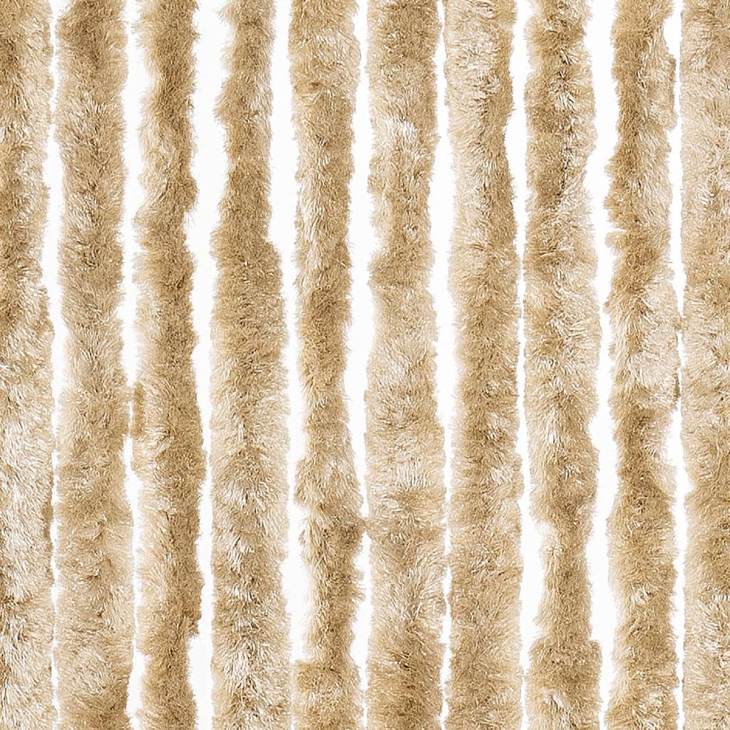 vidaXL Zasłona przeciwko owadom, beżowa, 100x200 cm, szenil