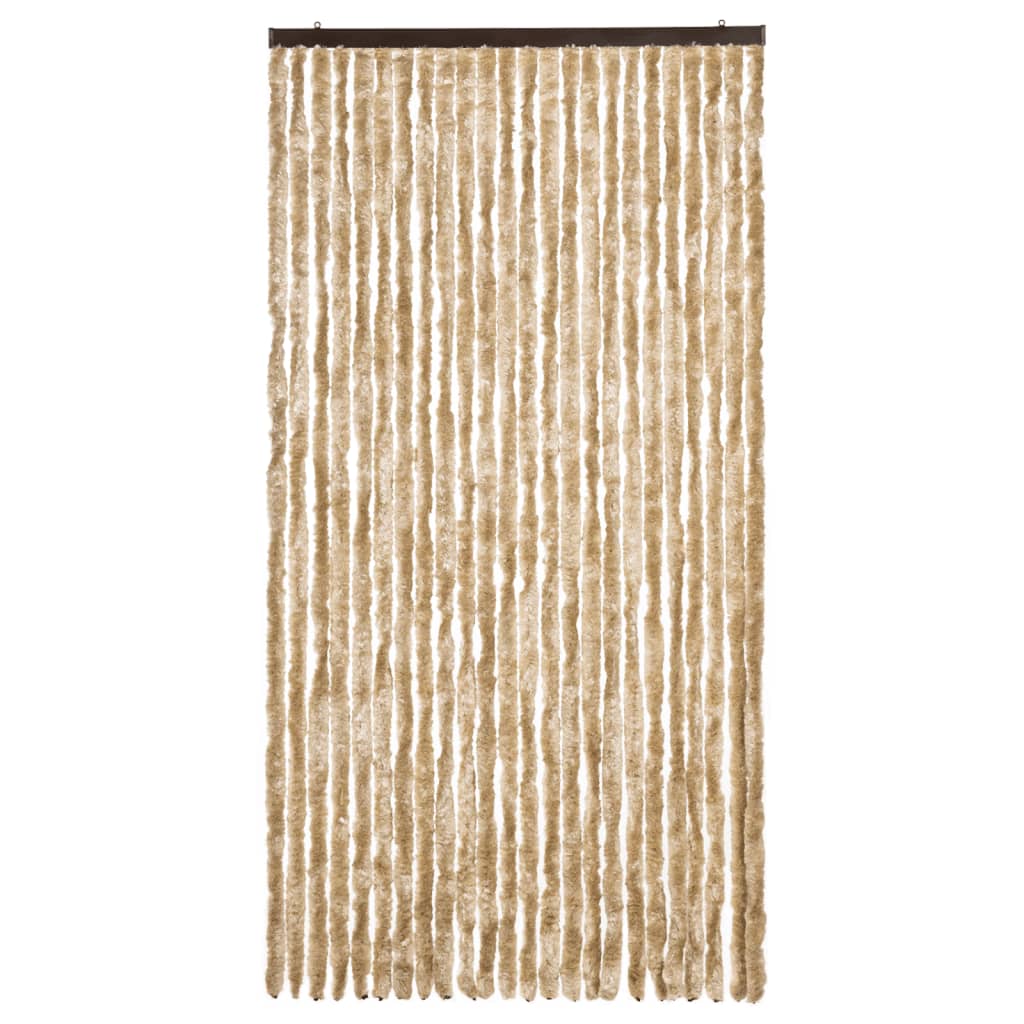 vidaXL Zasłona przeciwko owadom, beżowa, 100x230 cm, szenil