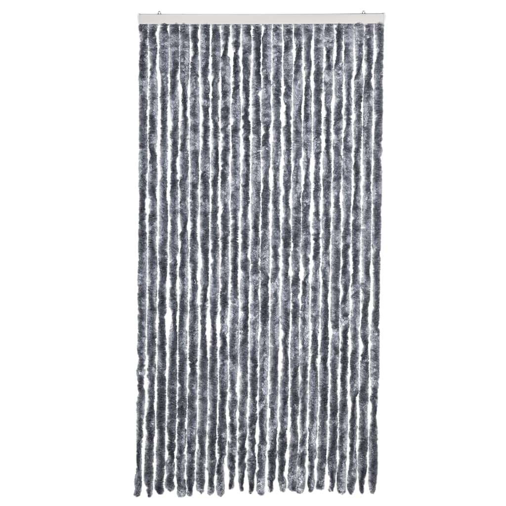vidaXL Zasłona przeciwko owadom, srebrna, 100x230 cm, szenil