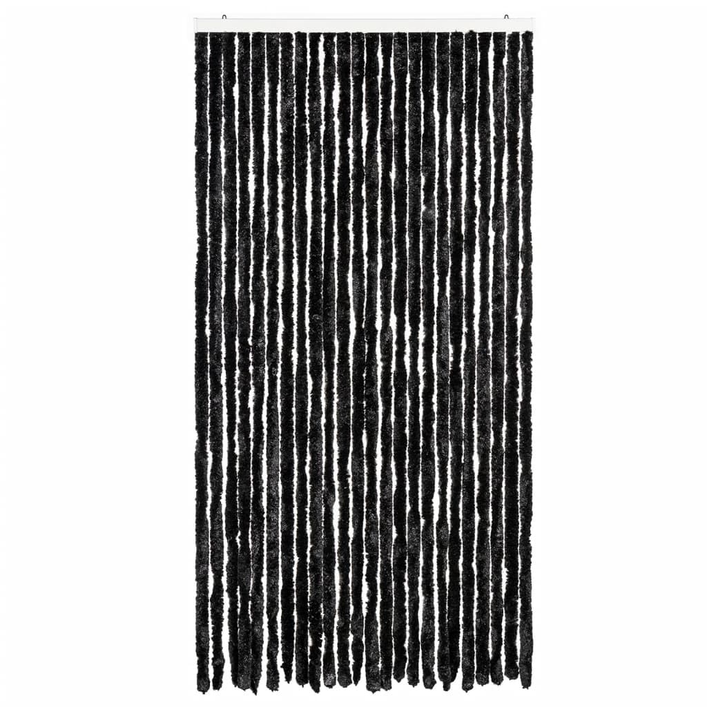 vidaXL Zasłona przeciwko owadom, antracytowa, 100x200 cm, szenil
