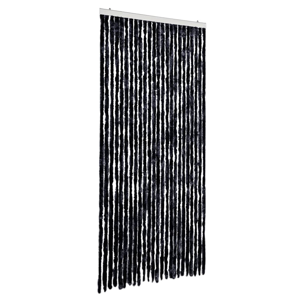 vidaXL Zasłona przeciwko owadom, antracytowa, 100x230 cm, szenil