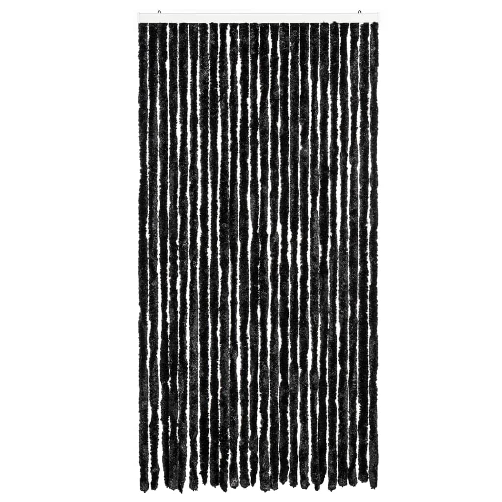 vidaXL Zasłona przeciwko owadom, antracytowa, 100x230 cm, szenil