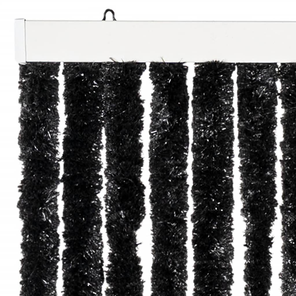 vidaXL Zasłona przeciwko owadom, antracytowa, 100x230 cm, szenil