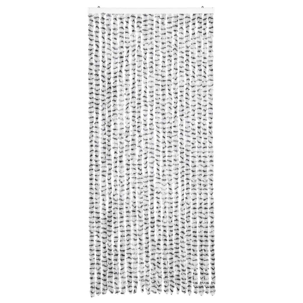 vidaXL Zasłona przeciwko owadom, jasnoszaro-ciemnoszara, 90x200 cm