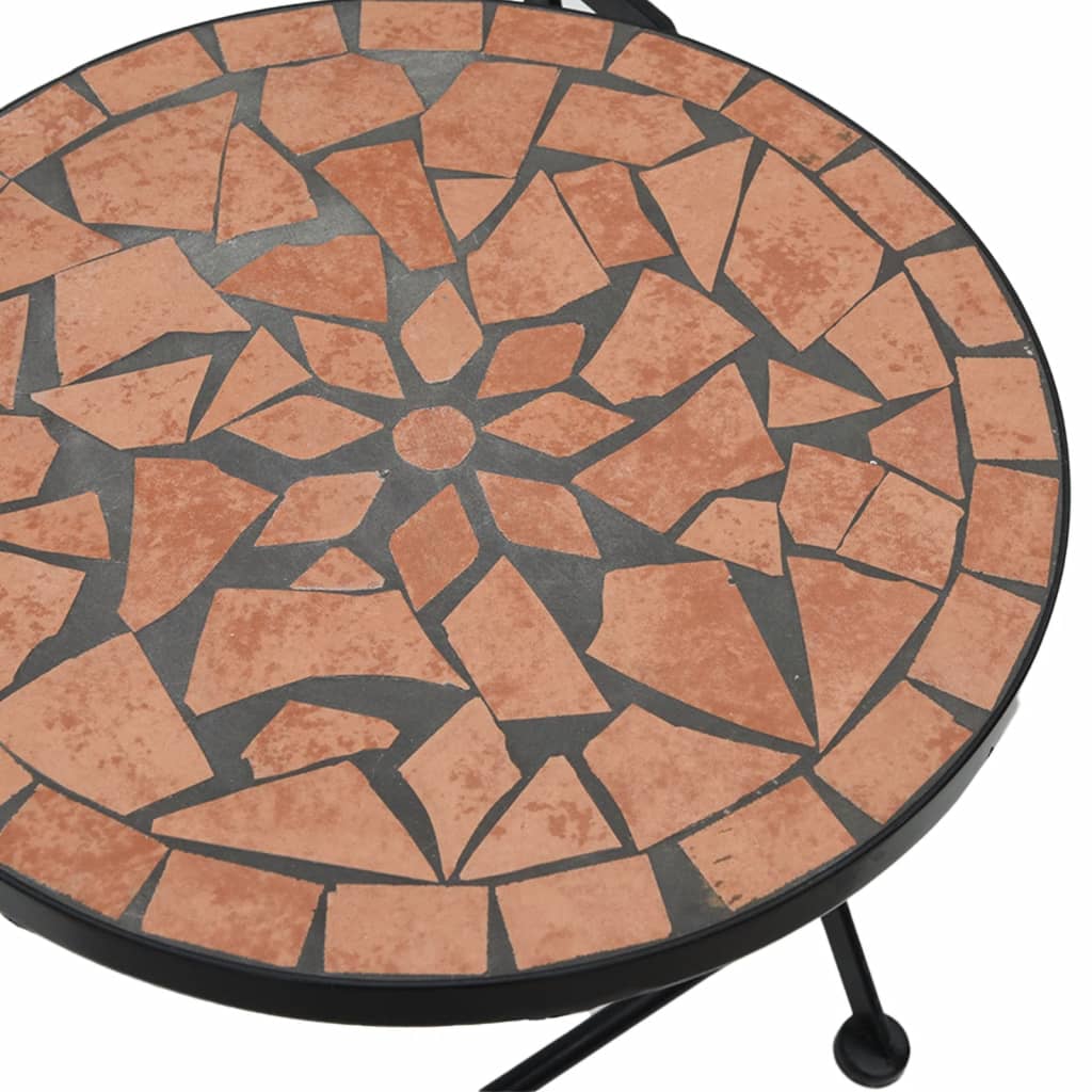 vidaXL Składane krzesła bistro, 2 szt,. terakota, ceramiczne