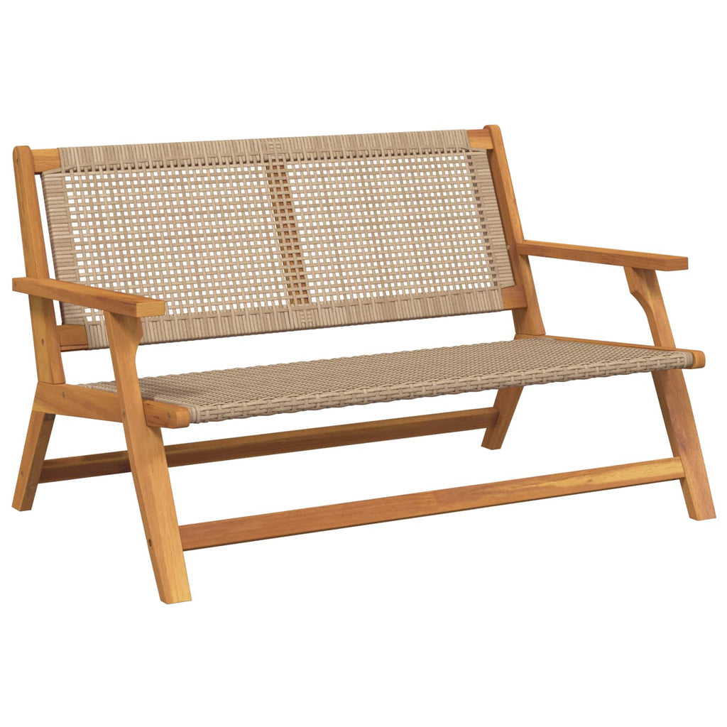 vidaXL Meble ogrodowe Beżowy 122 x 78 x 73 cm Lite Drewno Akacji