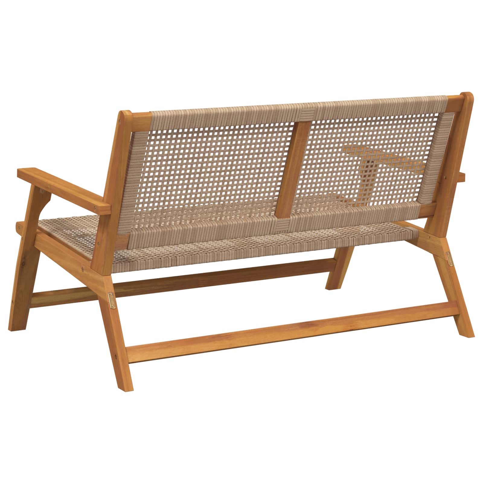 vidaXL Meble ogrodowe Beżowy 122 x 78 x 73 cm Lite Drewno Akacji