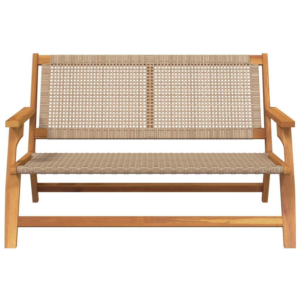 vidaXL Meble ogrodowe Beżowy 122 x 78 x 73 cm Lite Drewno Akacji