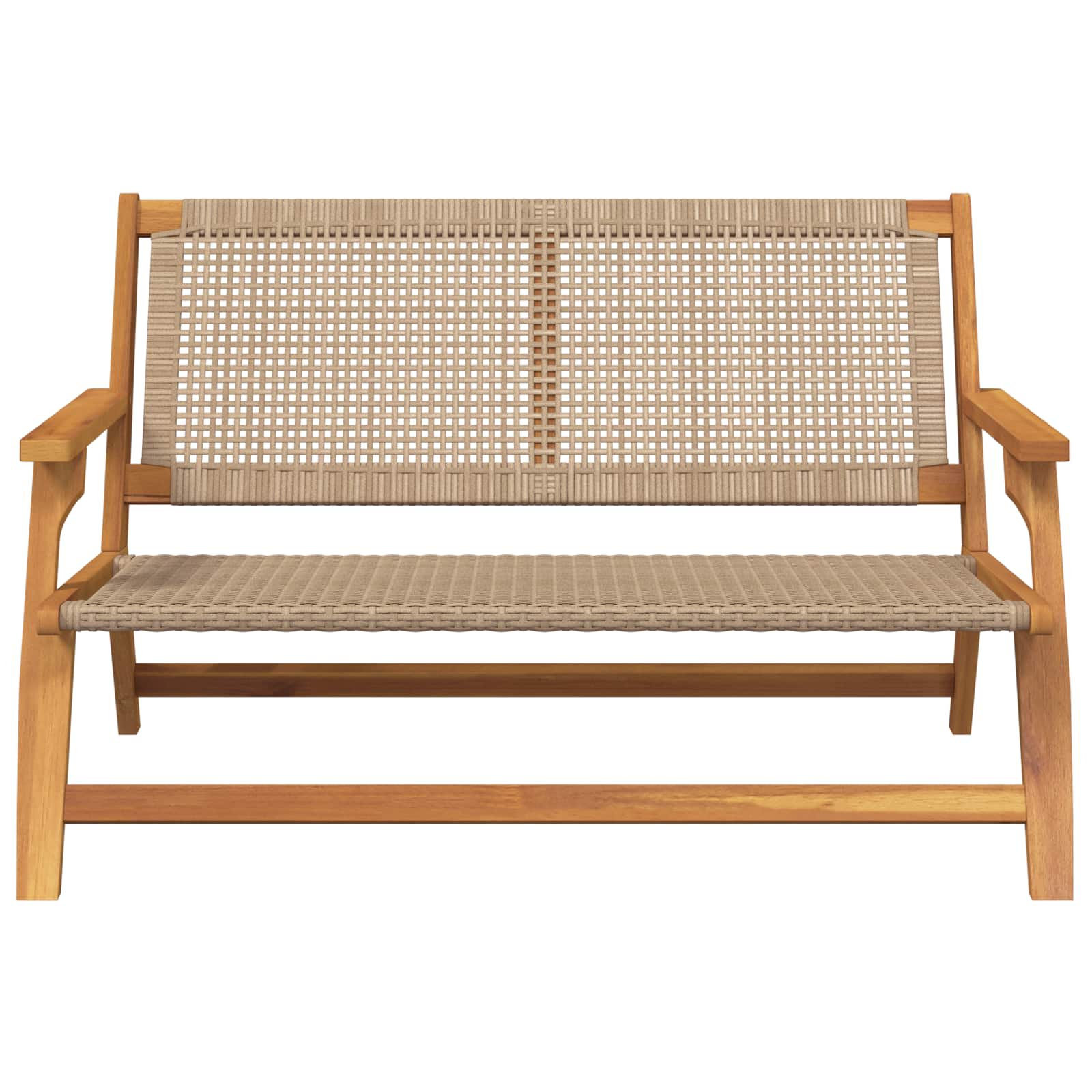 vidaXL Meble ogrodowe Beżowy 122 x 78 x 73 cm Lite Drewno Akacji