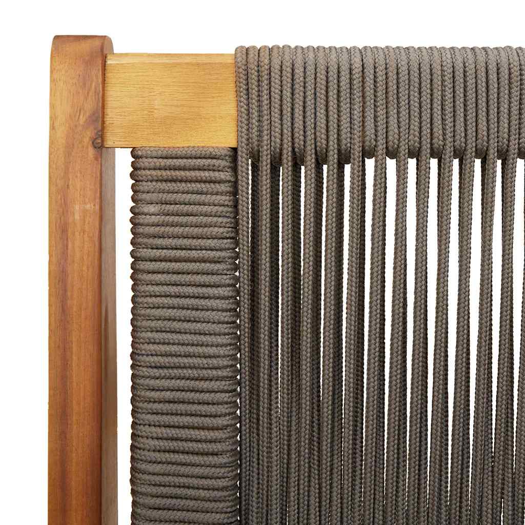 vidaXL Meble ogrodowe Szary 122 x 76 x 73 cm Lite Drewno Akacji