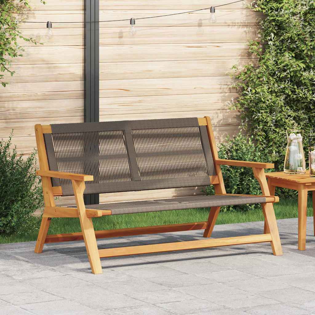 vidaXL Meble ogrodowe Szary 122 x 76 x 73 cm Lite Drewno Akacji