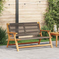 vidaXL Meble ogrodowe Szary 122 x 76 x 73 cm Lite Drewno Akacji