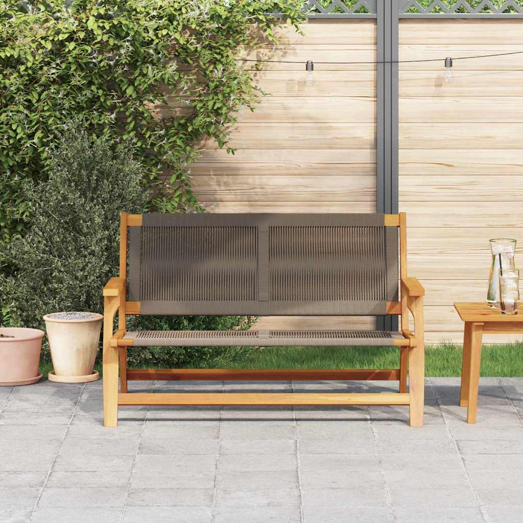 vidaXL Meble ogrodowe Szary 122 x 76 x 73 cm Lite Drewno Akacji
