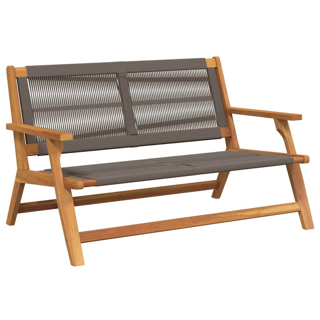 vidaXL Meble ogrodowe Szary 122 x 76 x 73 cm Lite Drewno Akacji