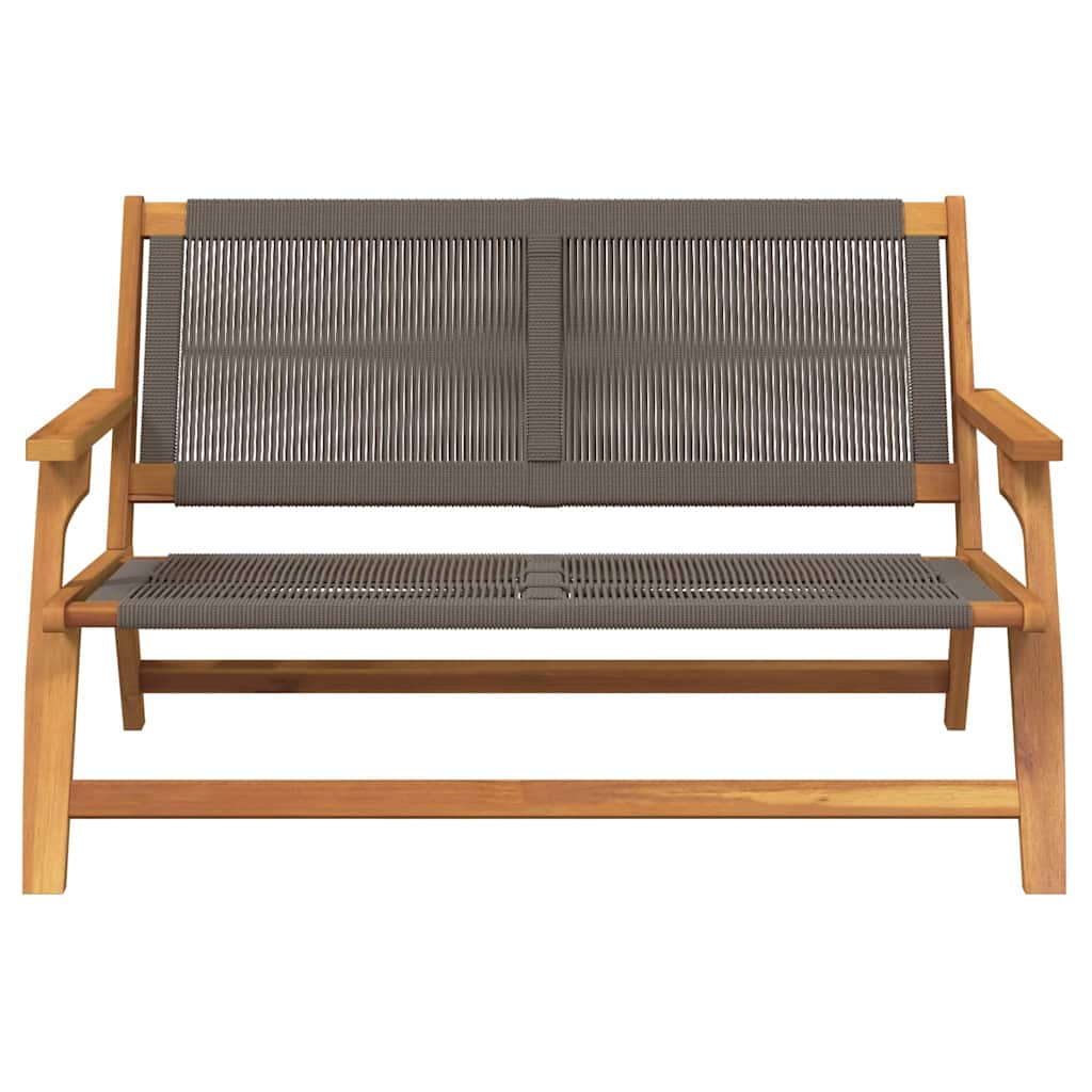 vidaXL Meble ogrodowe Szary 122 x 76 x 73 cm Lite Drewno Akacji