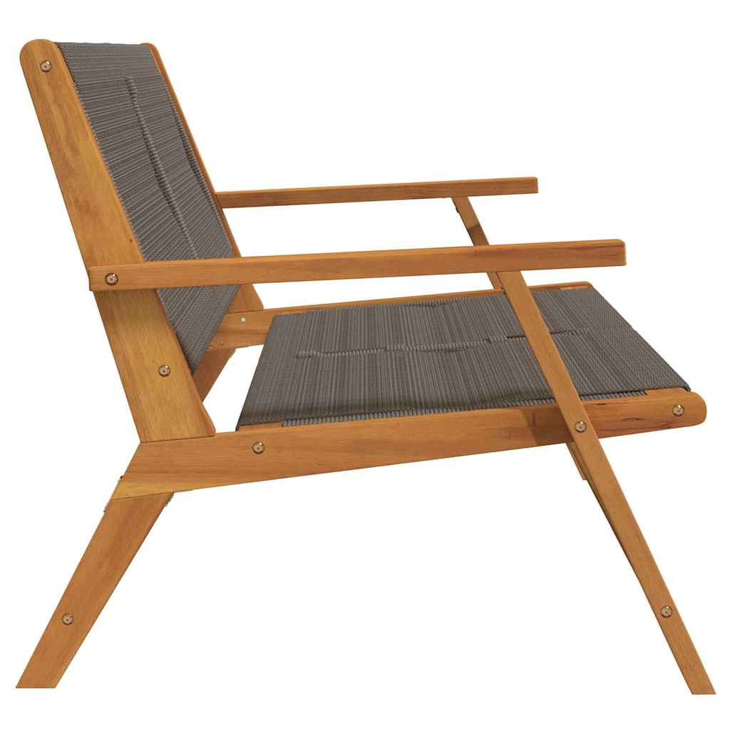 vidaXL Meble ogrodowe Szary 122 x 76 x 73 cm Lite Drewno Akacji