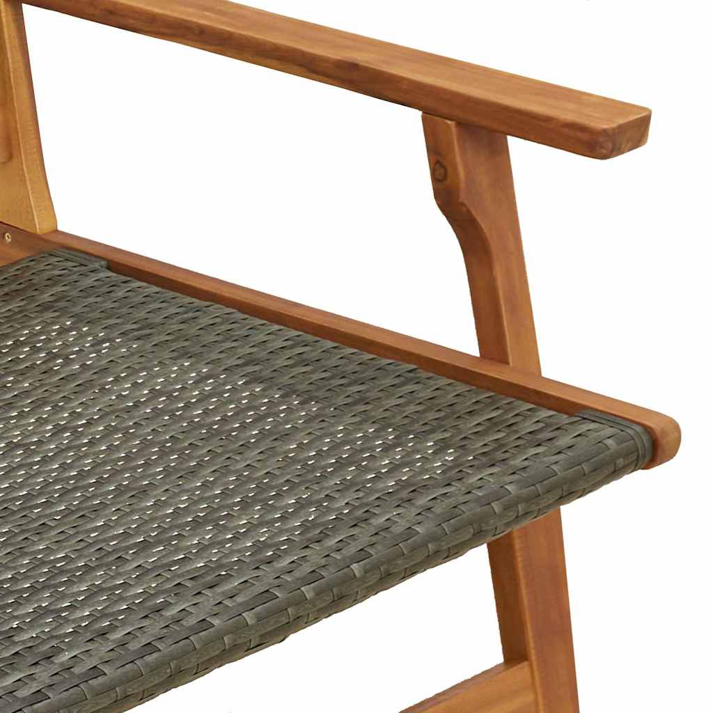 vidaXL Meble ogrodowe 2 pcs Szary 67 x 78 x 73 cm Lite Drewno Akacji