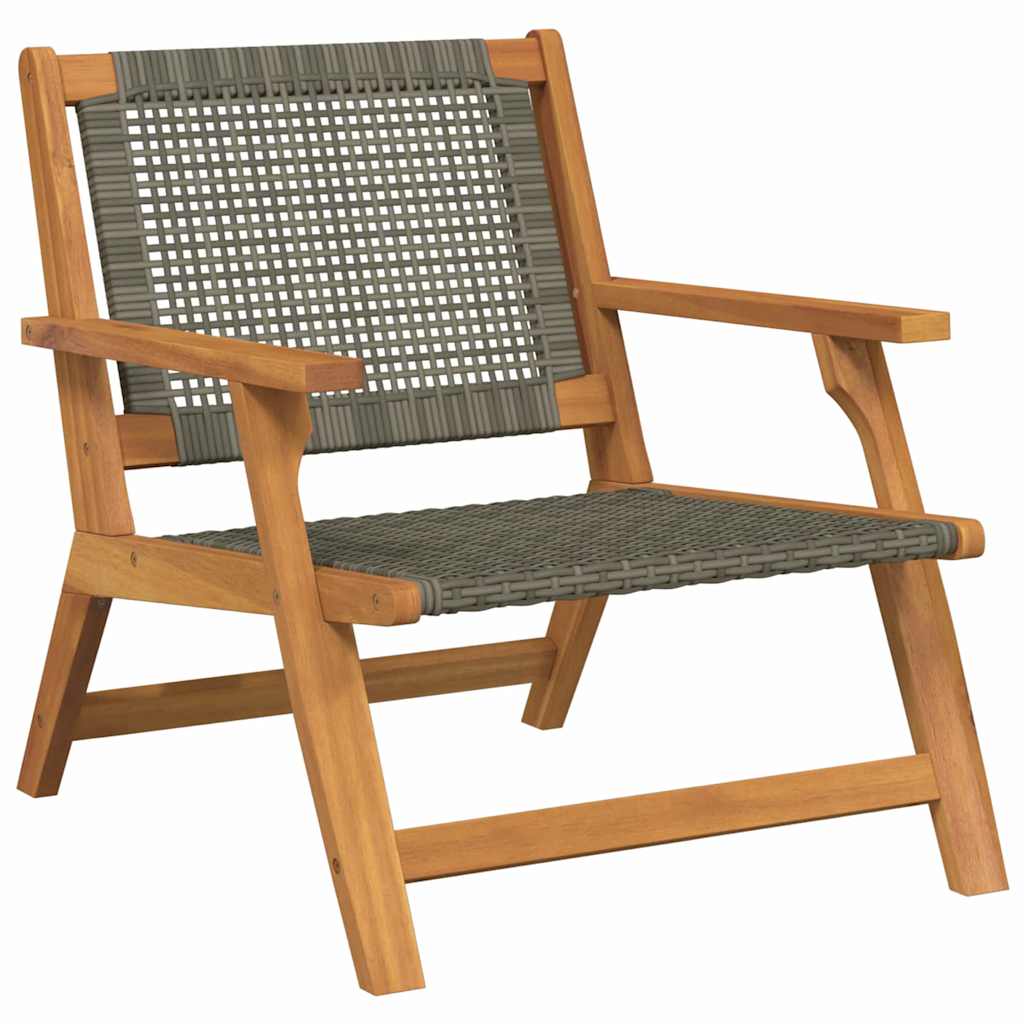 vidaXL Meble ogrodowe 2 pcs Szary 67 x 78 x 73 cm Lite Drewno Akacji